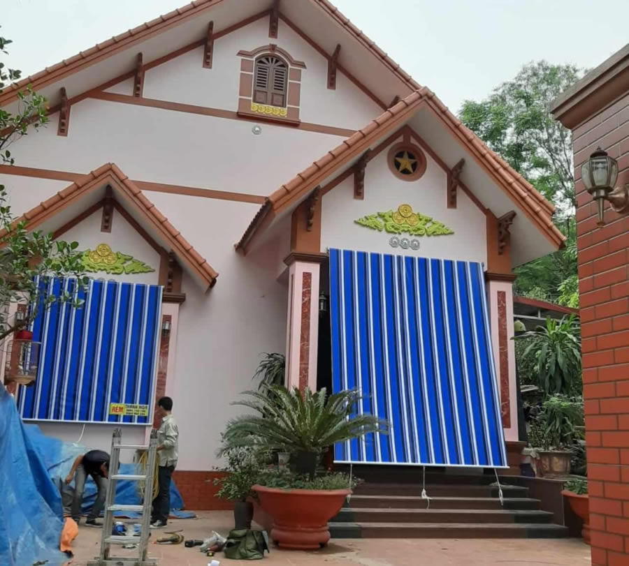 Bạt che nắng mưa tại H&agrave; Tĩnh